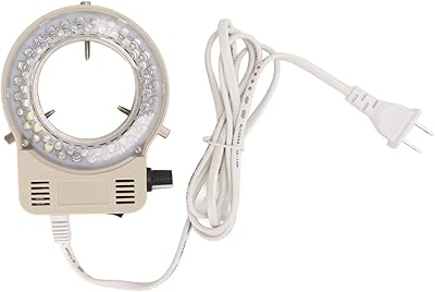 Adjustable LED Ring Light Microscope Illuminator Ring LED Light Source for Stereo Microscope Camera US Plug 100â€‘240V