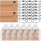 HAOWANWW 24 Juego de Pulseras de Graduación para Regalo para Él/Ella, Pulseras de Brújula Inspiradoras a Granel, Regalos de Fin de Estudios para la Clase de 2026 con Tarjeta de Bendición, Bolsa de