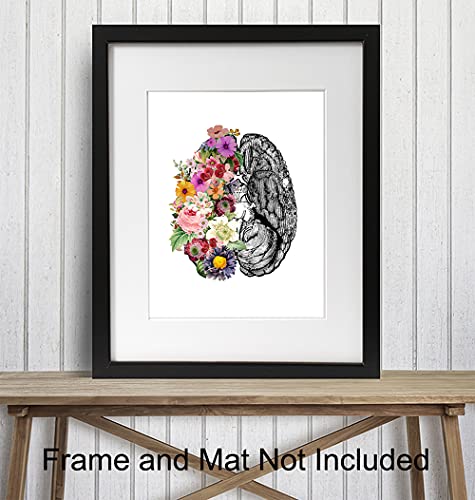 Contemporary-Vintage-Medical-Brain-Wall-Art-Decor-Poster-Modern-Apartment-Home-or-Room-Decoration-for-Bedroom-Bathroom-Doctors-Office-Clinic-Gift-for-Nurse-PA-Dr-Neurologist-8x10-Picture