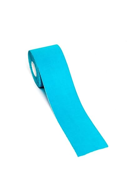Memo Curve Uncut Waterproof Kinesiology Muscle Support Tape | Muscle Support for Injuries (Blue | 5 cm x 5 m Roll)