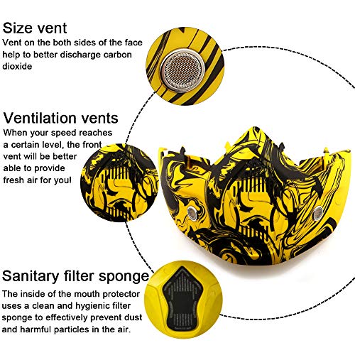 Sposune Motorcycle Goggles Detachable Face Mask, Atv Dirt Bike Paintball Goggle Anti-Scratch Uv400 Eyewear For Men Women #TOP2