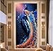 Produktbild Diamond Painting Verträumter Sternenhimmel Pfau 5D DIY Bilder für Wand-Decor Erwachsene Kinder Diamant Malerei Kits Full Drill Strass Stickerei Set Malen nach Zahlen Kreuzstich Runder Diamant 70x140cm