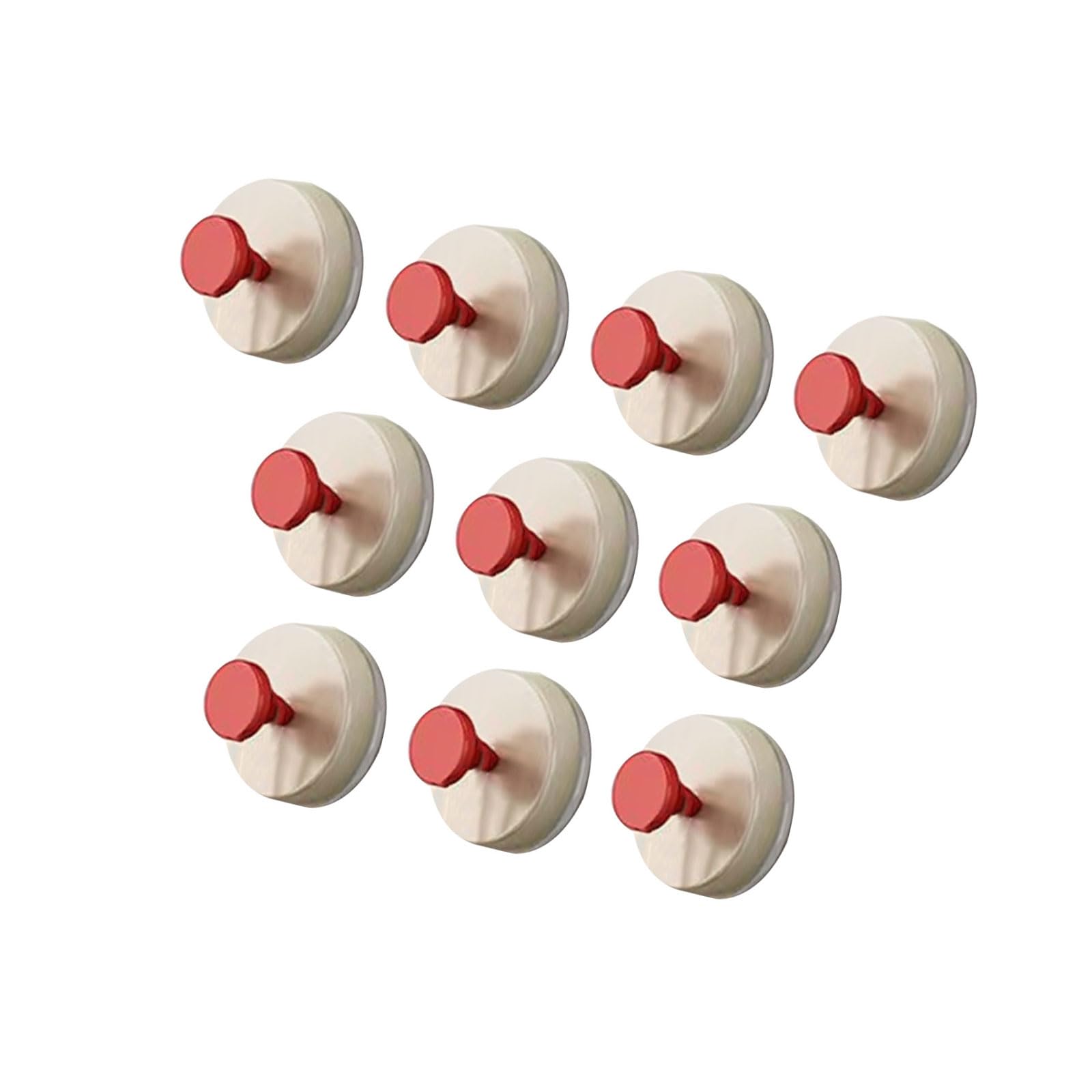 Tsophreniq of 10 Suction Cup Hooks for Bathroom Sturdy Bathroom Suction Coat Hangers for Towel and Kitchen Use Space Saving