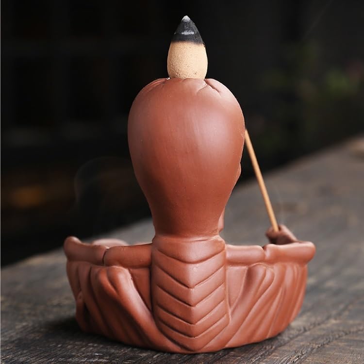 Porte-encens à reflux crâne en sable violet TUSUOD B