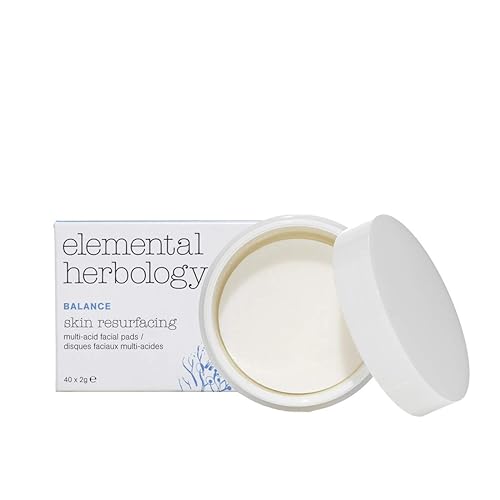 Miniatura 2 de Elemental Herbology Almohadillas faciales de ácido glicólico Perfect Balance, 40 almohadillas, todo tipo de piel, especialmente aquellas con piel