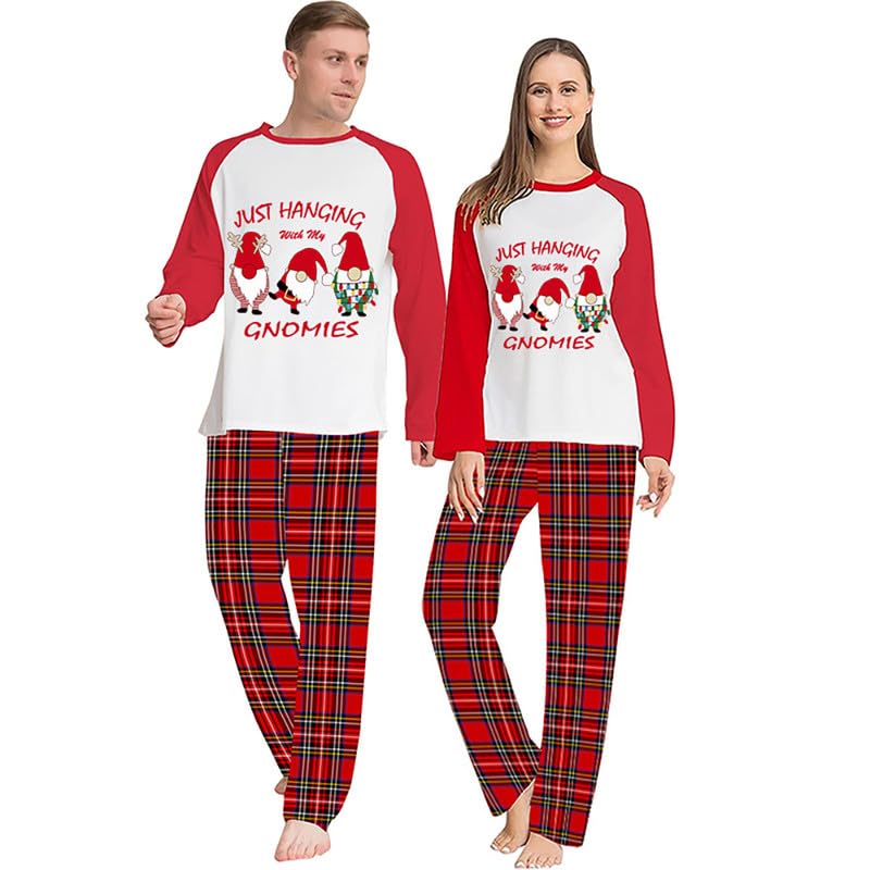 Plus Size Christmas Matching Pajamas Set for Women Or Men Adults Pajamas Set2