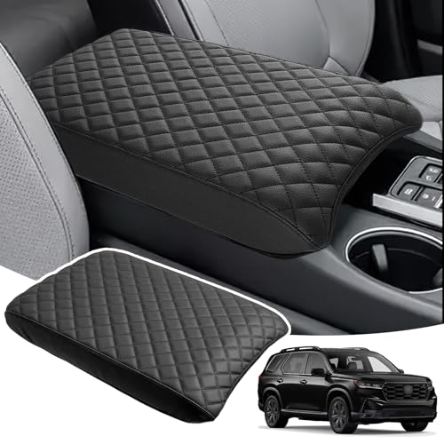 Image of Center Console Armrest Cover for Honda Pilot 2023 2024 2025 & Ridgeline 2024 2025 & Passport 2024 2025 2026 Fully Covered Anti-Scratch Protector Interior Accessories