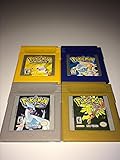 Game Boy Pokemon Version Game Set (6) Yellow, Red, Blue, Crystal, Silver and Gold) - NEW BATTERIES PROFESSIONALLY INSTALLED