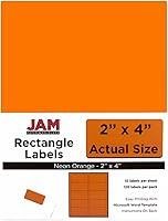 Vista 24 de JAM Paper - Etiquetas de dirección de envío - Envío estándar - 2 x 4 - Blancas - 120/Paquete