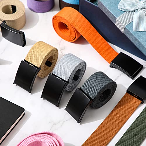 Image of Yahenda 20 Pcs Web Belt for Men Women Belt Adjustable Canvas girdle Golf Strap with Military Buckle Casual Web girdle