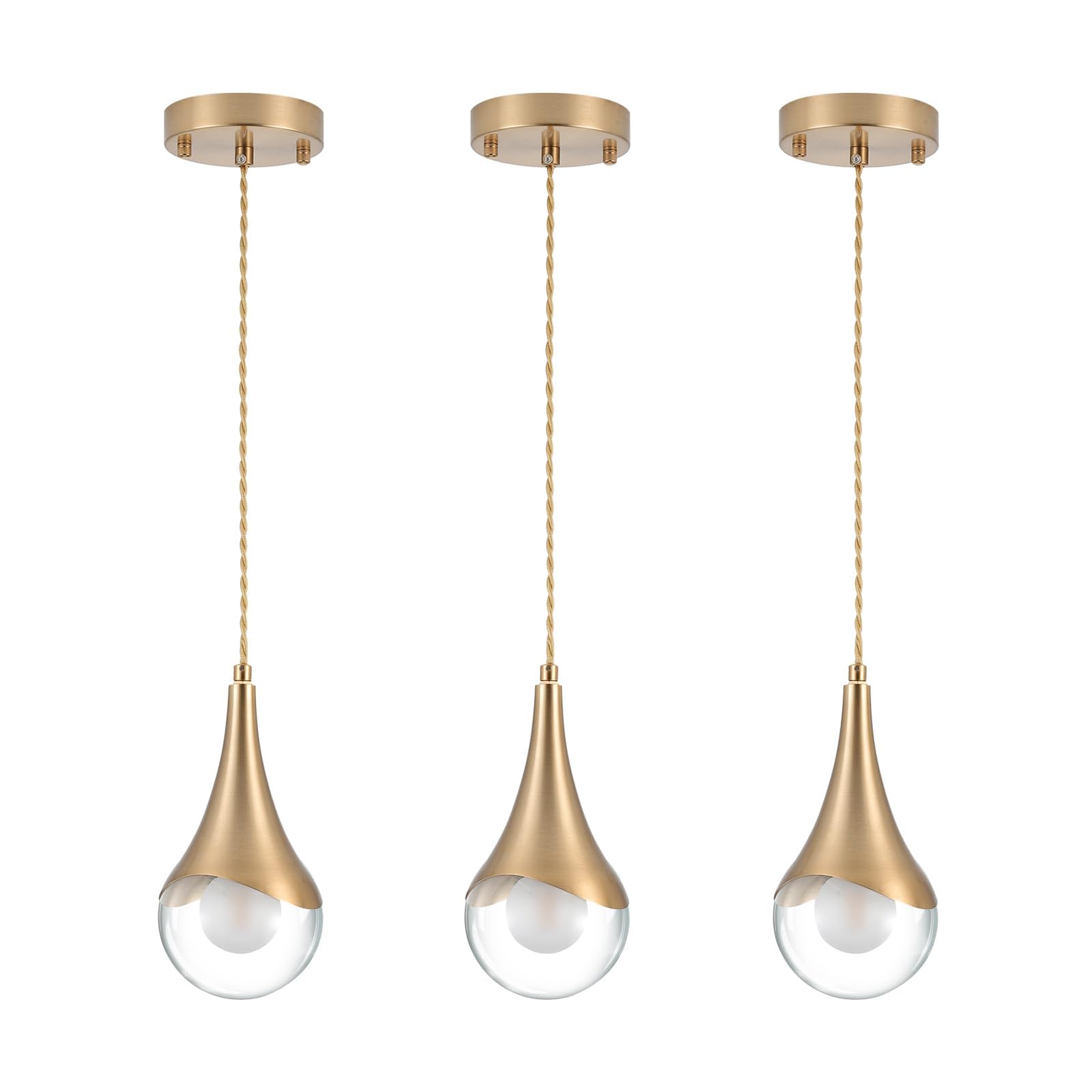 Photo 1 of MWZ Gold Plug-in Pendant Light