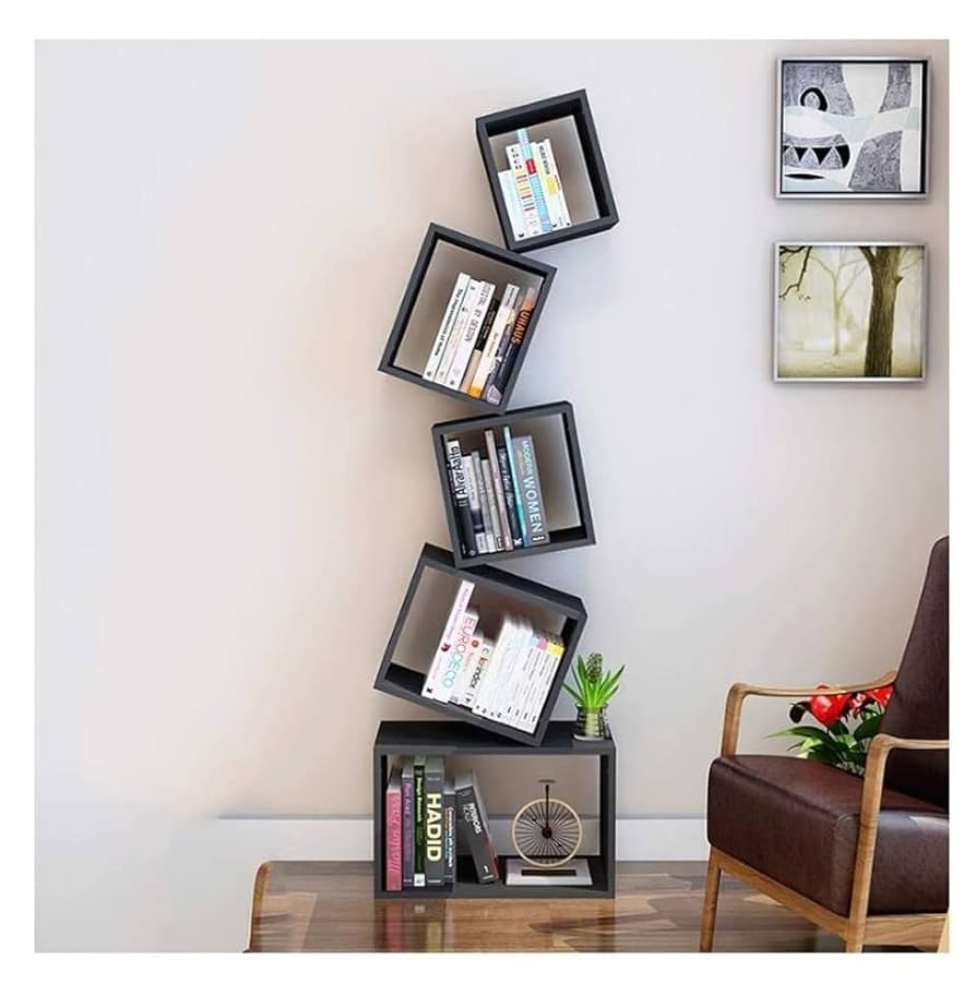 バランスアート本棚 バランスアート本棚 コミックラック ジグジャグ 鉄製フレーム