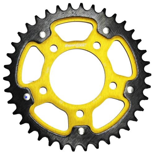 スーパースプロックス(Supersprox) ドリブン スプロケット リア ステルス (STEALTH) アルミ&スチール 38T ゴールド RST-7090:38-GLD マルケジーニ (TYPE-A)・オーゼット・ BST・ ロトボックス・ エンケイ