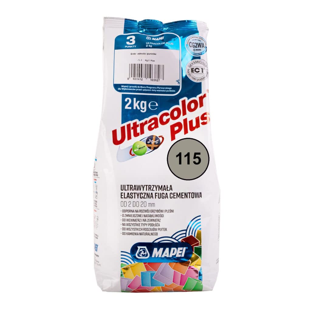 Fuga cementowa MAPEI ULTRACOLOR PLUS 2kg 115 rzeczny szary