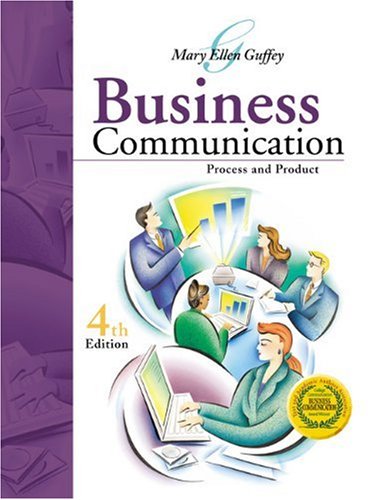 Business Communication With Infotrac: Process and Product