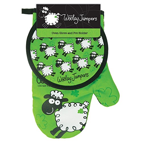 Dublin Gift Wooley Jumper Oven Glove and Pot Holder-