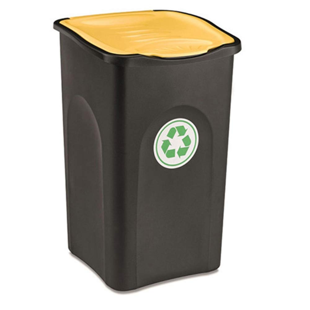 Tris Pattumiera contenitori bidoni Raccolta Differenziata Set 3Pz pub bar ristoranti casa giardino 50 litri forti resistenti interamente prodotti in Italia