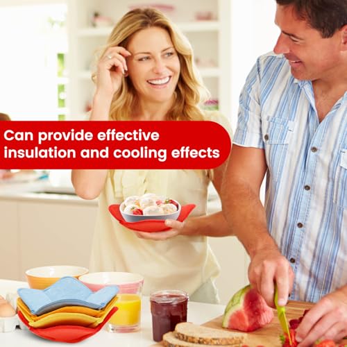 Soporte para cuenco de microondas Muldale lavable para sopa y alimentos calientes 4
