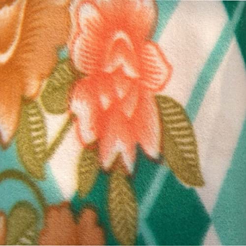 Image of Single Bed Diamond Design Printed Polar Fleece Ac Blanket Size - 60 * 90 inch, Color-Green