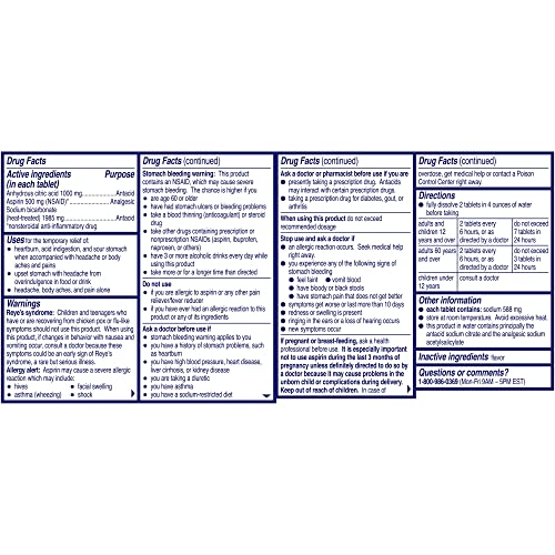 Alka-Seltzer Effervescent Extra Strength, 24 Count (Pack Of 2) #TOP5