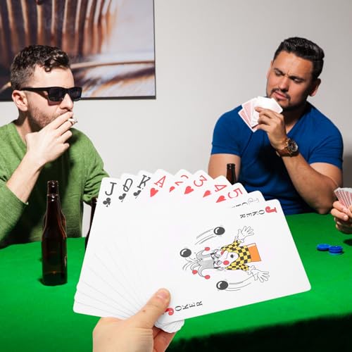 Jumbo Playing Cards Großformatige Pokerkarten Größer Robust Leicht Tragbar Für Erwachsene Party Spielspaß – Bild 3