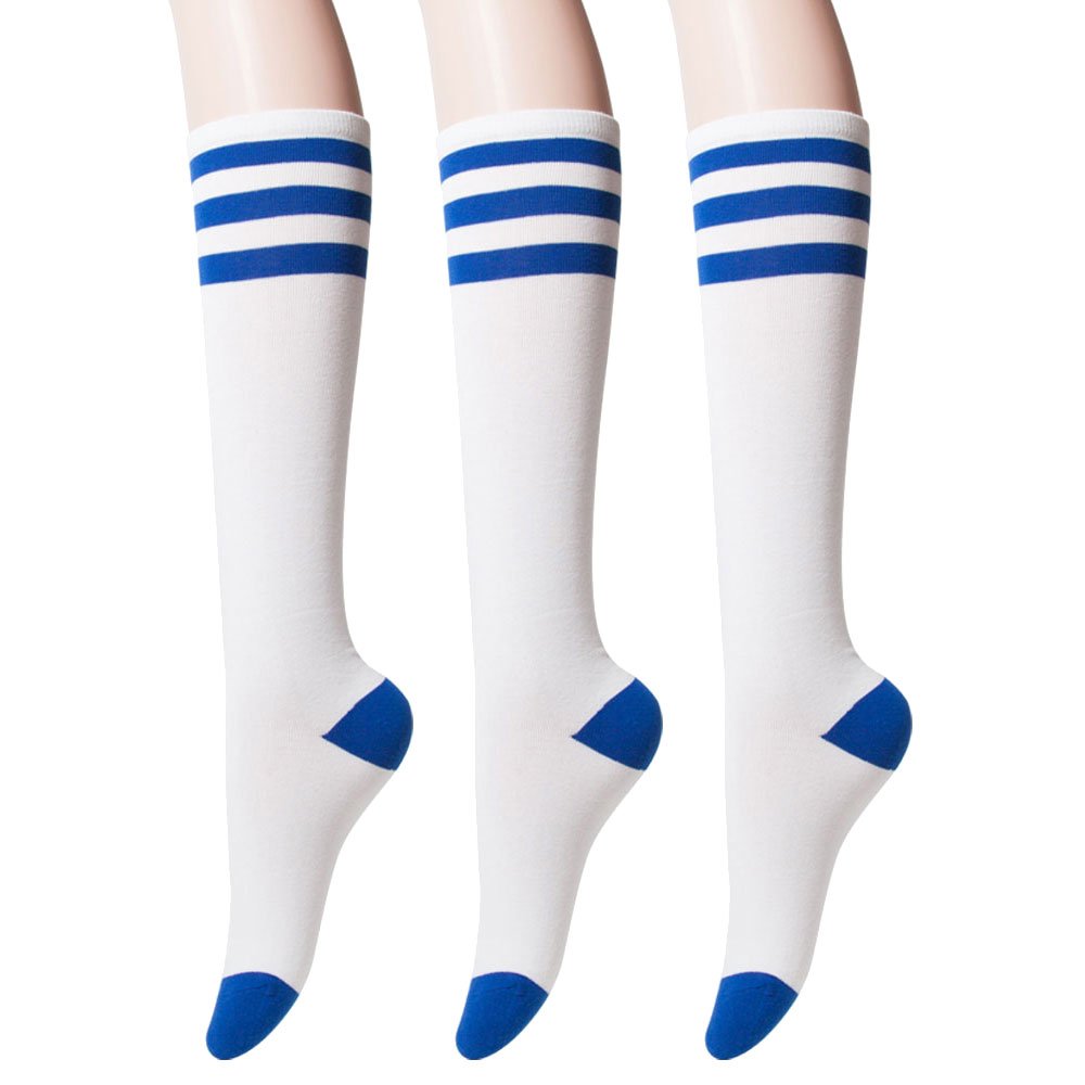 Unique Cute Knee High socks for Women Stripe Leopard Skull Heart Twist Knit Argyle Triple Stripe Socks Styling Ideas