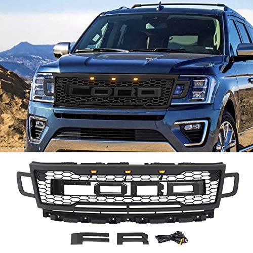 Haitzu Front Grill Fit For Ford Explorer 15 18 With Replaceable Letters Matte Black Grilles Grilles Grille Guards Femsa Com