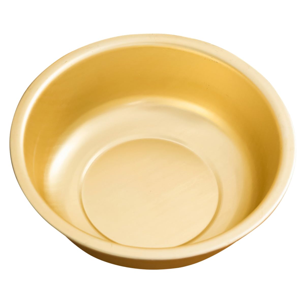 iplusmile Tazón Grande de Aluminio Dorado para Sopa Capacidad Amplia, Diseño Redondo y Seguro, Adecuado para Cocina y Lavado de Arroz