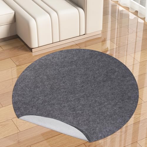 Non-Slip Rug Pads,Round 6 Ft Waterproof Extra Large Area Rugs Non Skid Rug Pad for All Floors and Finishes Durable Hardwood Floor Protective Felt Keeps Rugs in Place, Safe and Secure