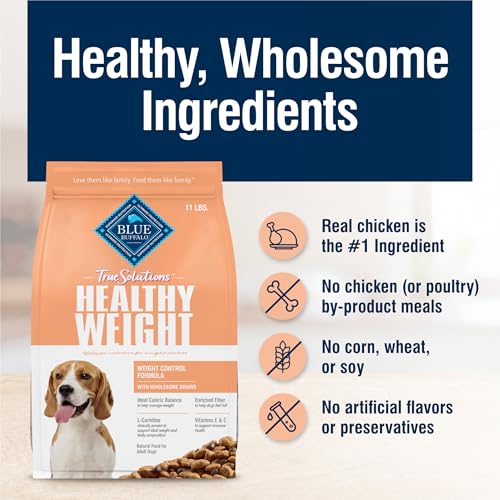 Blue Buffalo 802850 True Solutions Healthy Weight Natural Dry Food For Adult Dogs thumb #5