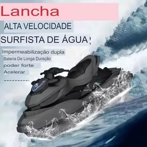 Moto Aquática Controle Remoto, Impermeável, Profissional, Sem Medo de Água