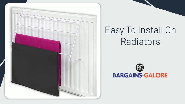 Towel Dryer 2-Pack Over-Radiator Drying Racks - 4-Tier Towel & Clothes ...