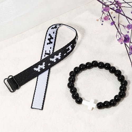 COLOYAN WWJD Bracelet Christian Cross Bracelets for Women Men Jesus Bracelets Faith Religious Easter Christian Jewelry3