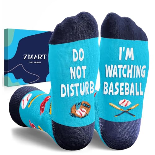 Zmart Baseball Mom Dad Gifts - Baseball Gifts for Men Women Teen Sports Fans Socks Stocking Stuffers