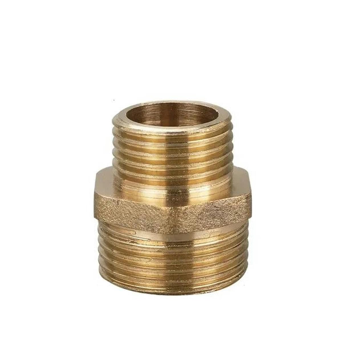 Raccord de mamelon hexagonal pour tuyau en laiton 1/8" 1/4" 3/8" 1/2" 3/4" 1" filetage mâle adaptateur rapide connecteur de coupleur pour eau, gaz, air, huile-1l2 à 3l4-10 pièces