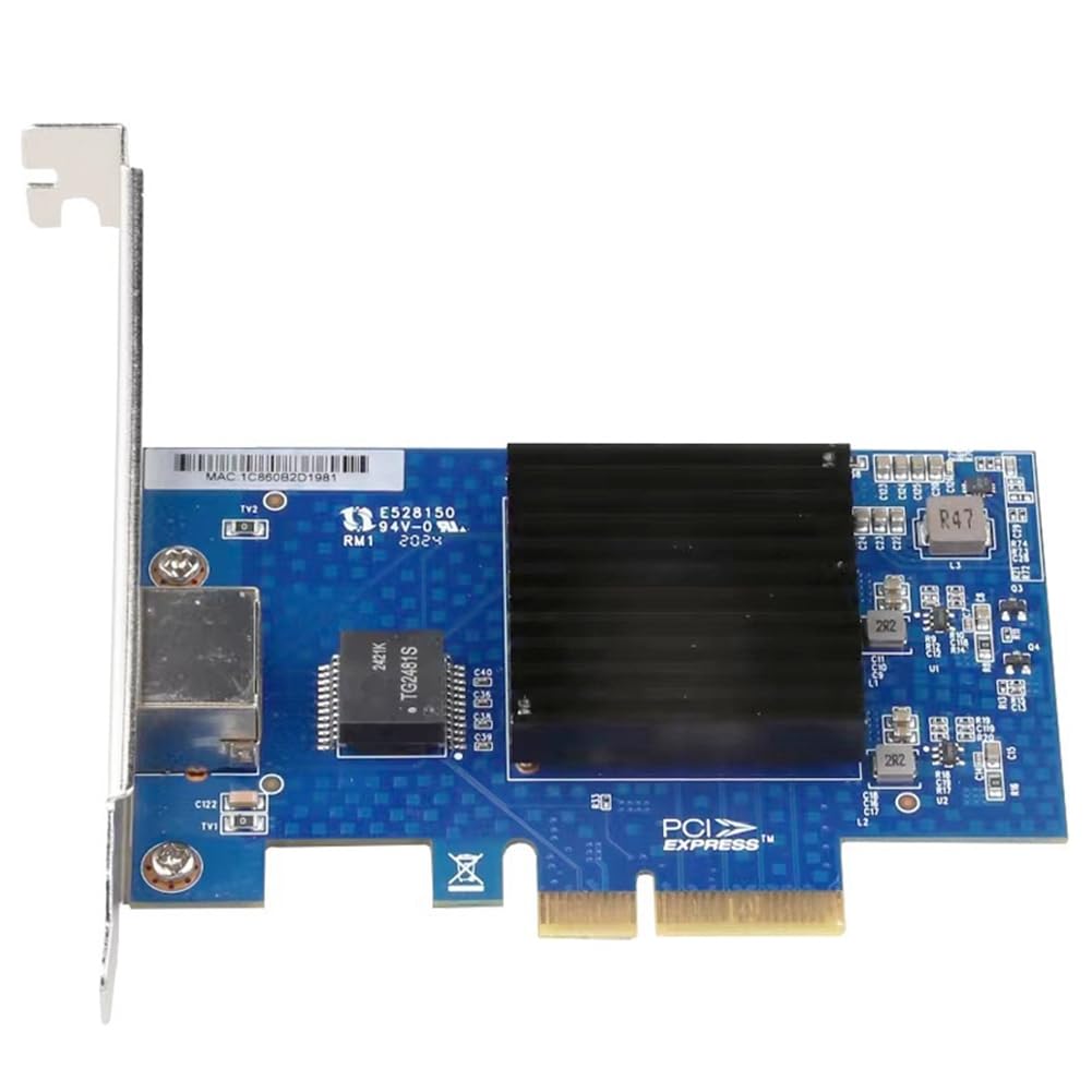 Scheda di Rete PCI-e Adattatore Scheda di Rete per Server Gigabit 10G PCI-e X4 A Porta Singola AQC107 NIC Ethernet per Desktop