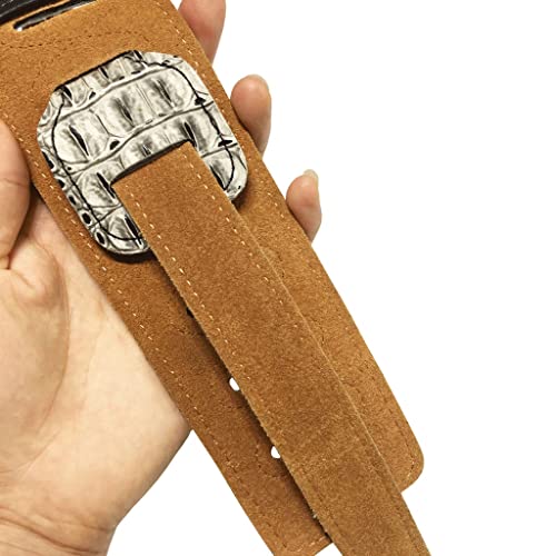 GFDFD Basse en cuir en cuir en relief Puan Sangle de guitare électrique en cuir Accessoires de sangle de guitare… - Les Beatles, Paul McCartney, John Lennon, RIngo Starr, George Harrison GFDFD Basse en cuir en cuir en relief Puan Sangle de guitare électrique en cuir Accessoires de sangle de guitare… – Image 4