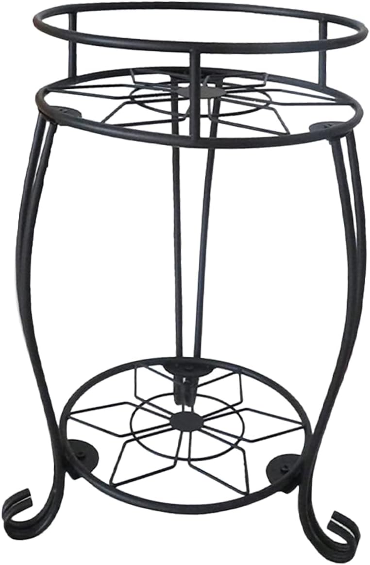 Double Tier Metal Plant Stand Multi Flower Pot Holder for Indoor and Outdoor Use Removable Design for Bonsai Display Sturdy and Stylish Plant Rack