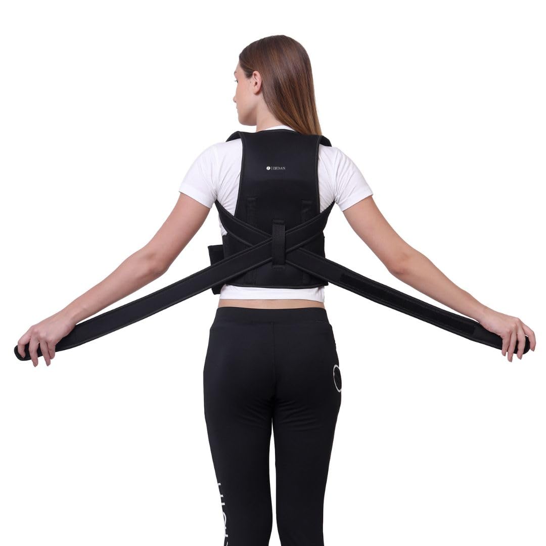 ZEDAN Neoprene Posture Corrector Back Support Belt|For Shoulder Support,Back Pain Relief,Back Straightener Brace|For Spine & Body Posture Correction,Clavicle Support|For Men & Women (Full, One Size) (B0CRLDJ724) Amazon Price History, Amazon Price Tracker