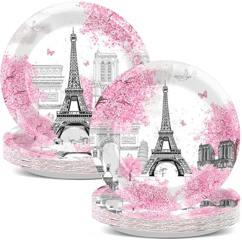 Naozinebi 50pcs Paris Themed Party Decorations...