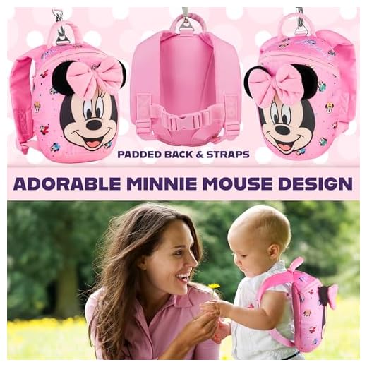 Disney Minnie Mouse Toddler Backpack with Reins