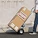 VEVOR Aluminum Folding Hand Truck, 2 in 1 Design 1000 lbs Capacity, Heavy Duty Industrial Collapsible cart, Dolly Cart with Rubber Wheels for Transport and Moving in Warehouse, Supermarket, Garden