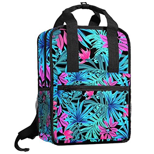 Sac à dos pour garçons plantes tropicales fini le mal de dos avec bretelles