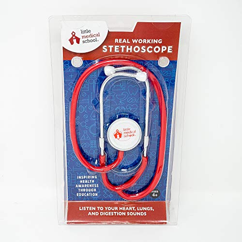 Little Medical School Real Working Stethoscope - Red
