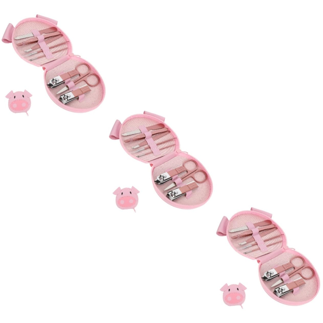 Healeved 3sets Per Manicure e Pedicure Inossidabile e Portatile Animati Utensili Per Unghie e Dei Per e