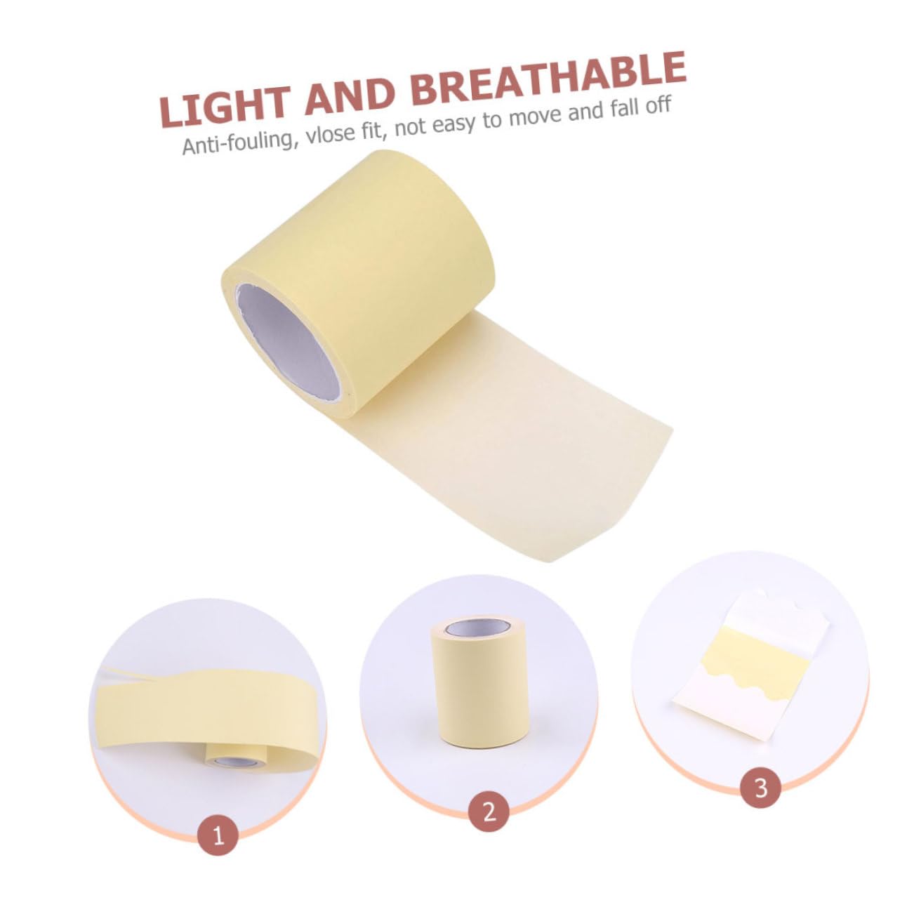 1 Roll Invisible Armpit Sweat Pads Ultra Thin Underarm Liners for Men Women Comfortable Adhesive Keeps Shirts Dry for Collars Sleeves