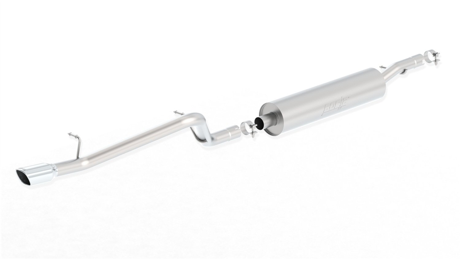 Borla140479 "Dirt Sport" S-Type Cat-Back Exhaust System (Single Left Rear Exit) - Jeep Wrangler Unlimited JK 4-Door (2012-2018)