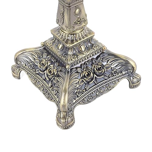 Generic Kandelabry z Metalowymi Ramionami Elegancki świecznik w Stylu Vintage Romantyczna Dekoracja na Wesela i Kolacje Stop Cynku (Brązowe Trzy Głowy)