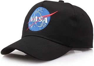 BMCOUTURE NASA Logo Baseball Cap Vintage Twill Embroidery Dad Hat Hip Hop Baseballcap Adjustable