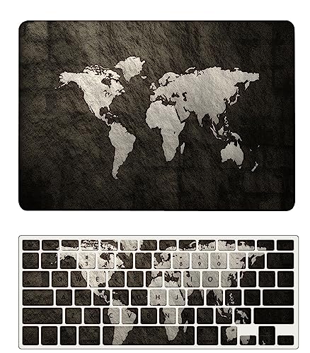 Coque MacBook Pro 13 Pouces 2020-2016 A2338 M1 A2289 Étui Rigide Plastique avec Clavier Carte Noire